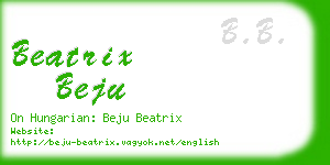 beatrix beju business card